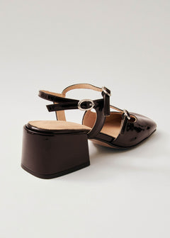 Withnee Onix Leather Pumps Brown