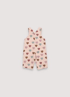 Elaine Baby Overall Hearts Print