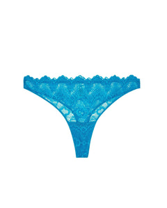 Lace Thong Electric Blue