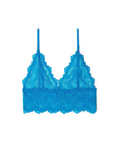 Lace Bralette Top Electric Blue