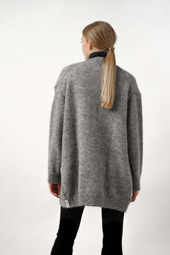 Edda Knitted Cardi Grey