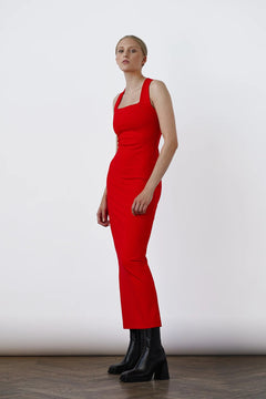 Emile Dress Scarlet Red