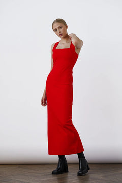 Emile Dress Scarlet Red