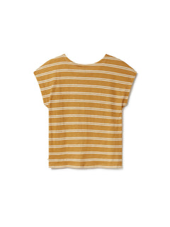 Evia T-Shirt Mustard Stripes