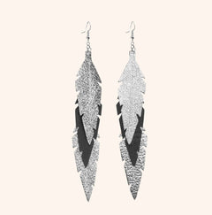 Feathers Midi Trio Earrings