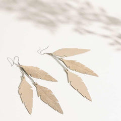 Feathers Midi Trio Earrings