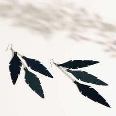 Feathers Midi Trio Earrings