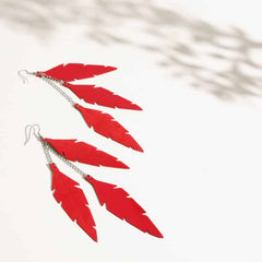 Feathers Midi Trio Earrings