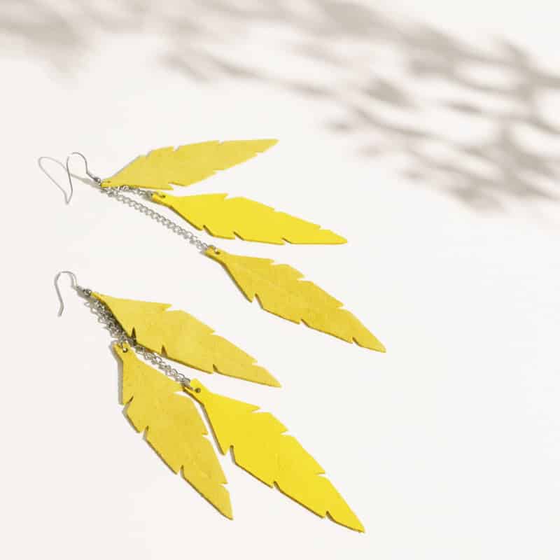 Feathers Midi Trio Earrings