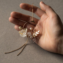 Floral Garland Drip Earrings
