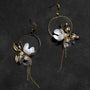 Upcycle with Jing - Delicate Floral Moon Earrings, image no.5