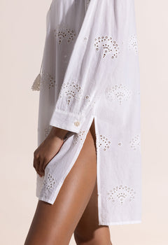 Good Vibes Only Tunic Simply White