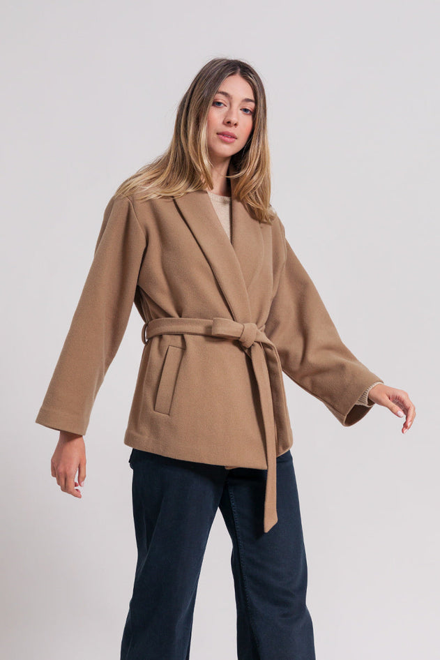 Ginko Recycled Wool Kimono Coat