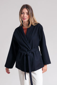 Ginko Recycled Wool Kimono Coat