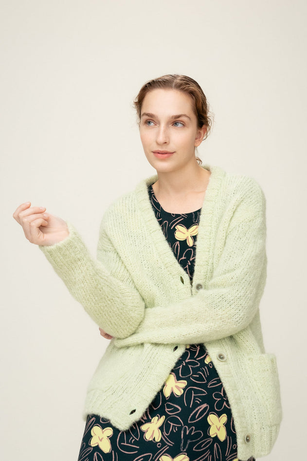 Hiutale Cardigan Light Green