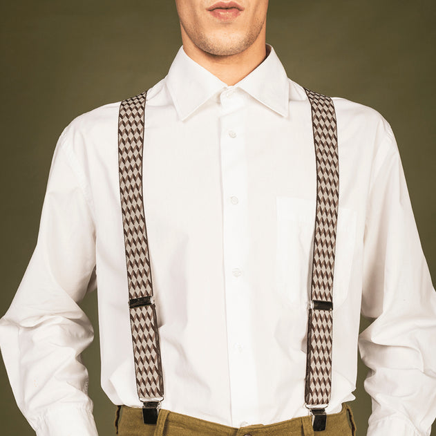 Hugo Elastic Vegan Braces/Suspenders Adjustable With Clip Fastenings