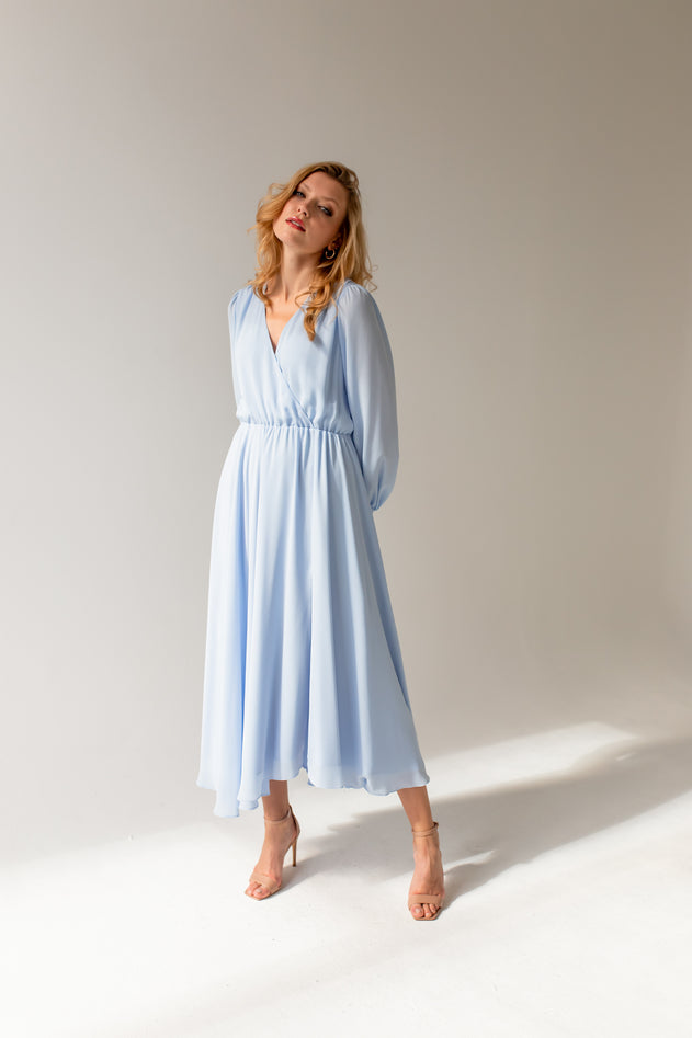 Magnolia Mekko Plain Sininen
