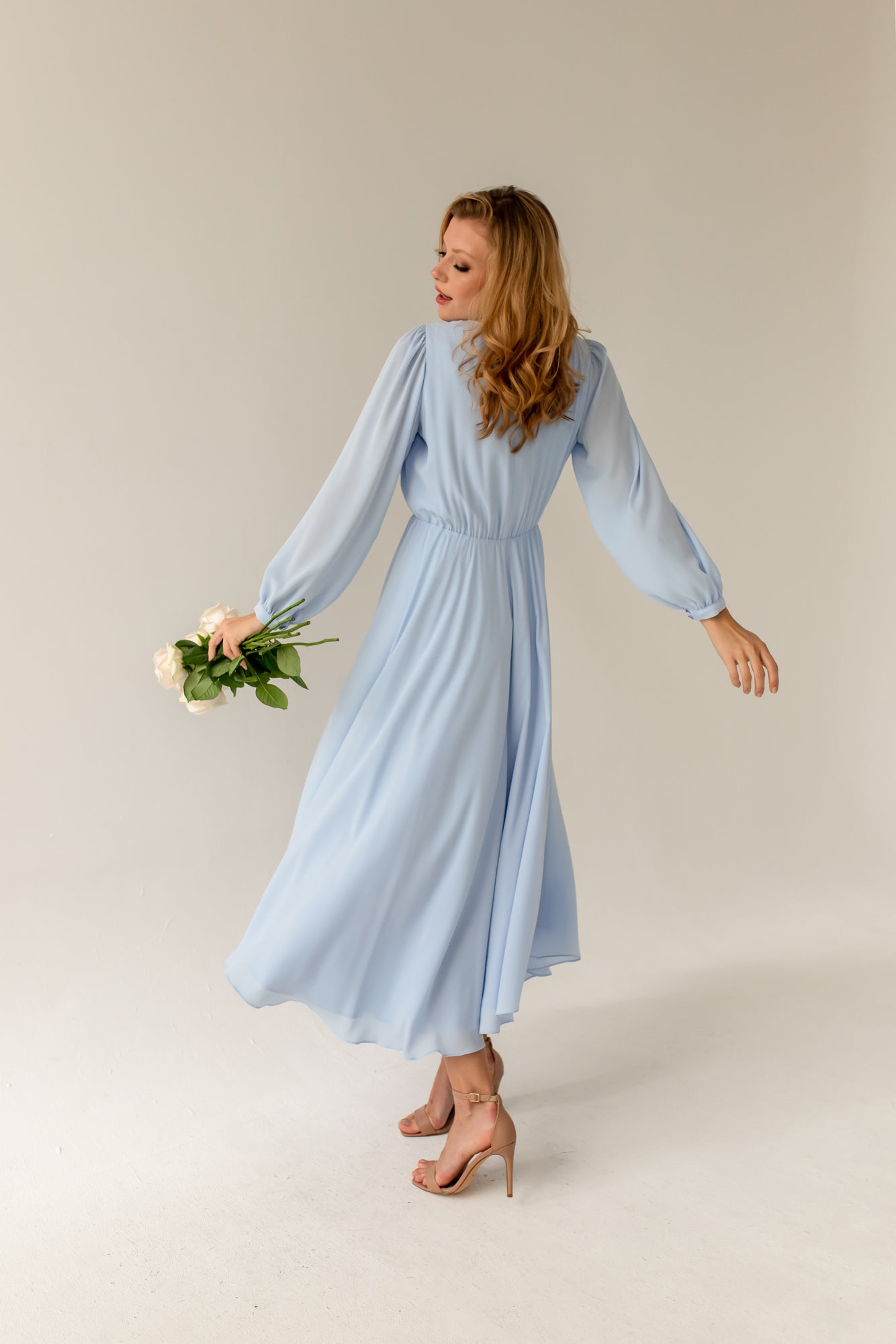 Magnolia Mekko Plain Sininen