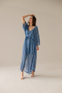 Pareo Dress Blue Print