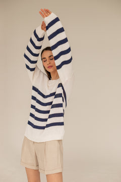 Lniane Linen Shorts Beige