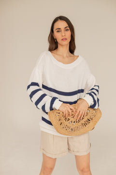 Lniane Linen Shorts Beige