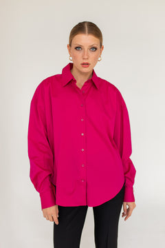 Classic Oversize Shirt Fuchsia