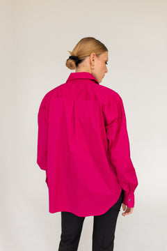 Classic Oversize Shirt Fuchsia