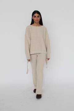 Angela Cashmere Blend Knit Trousers