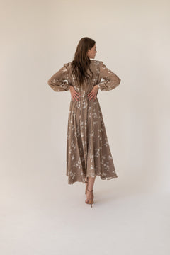 Magnolia Beige Silk Dress