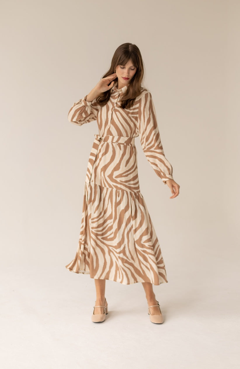 Zebra Caramel Dress