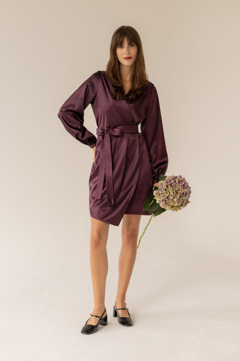 Aubergine hotsell cocktail dress