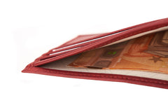 Slim Vegan Wallet Red
