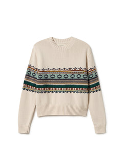 Irakleia Sweater Jacquard White