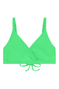 Istana Draped Bikini Top Earth