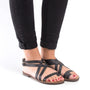 Nae Vegan Shoes - Itaca Gladiator Sandal Black, image no.2