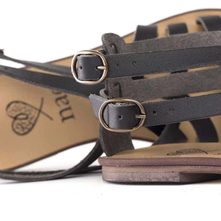 Nae Vegan Shoes - Itaca Gladiator Sandal Black