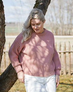 Delčia Cotton Sweater Dusty Pink