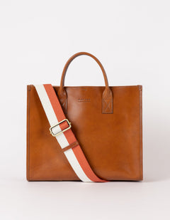 Jackie Classic Leather Bag Cognac Brown
