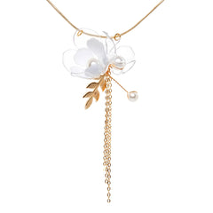 Jasmine Triple Flower Drop Necklace