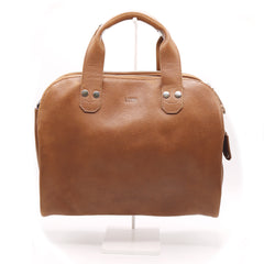 Johan Small Business Bag Cognac