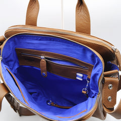 Johan Small Business Bag Cognac