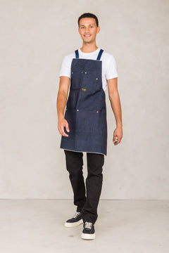 Bib Denim Apron Dark Denim