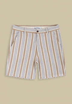 Cronus Shorts Ecru Hemp Stripe