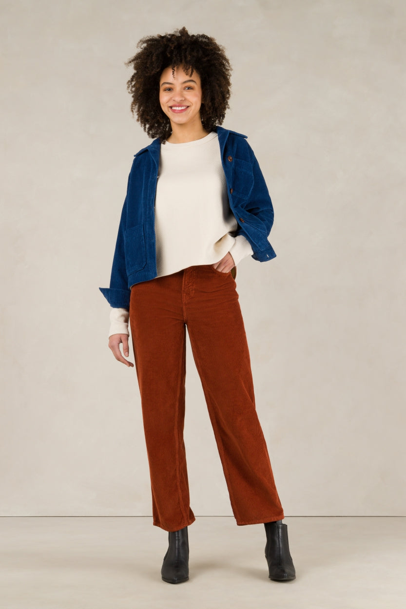 Liora Cropped Pants Pottery Clay