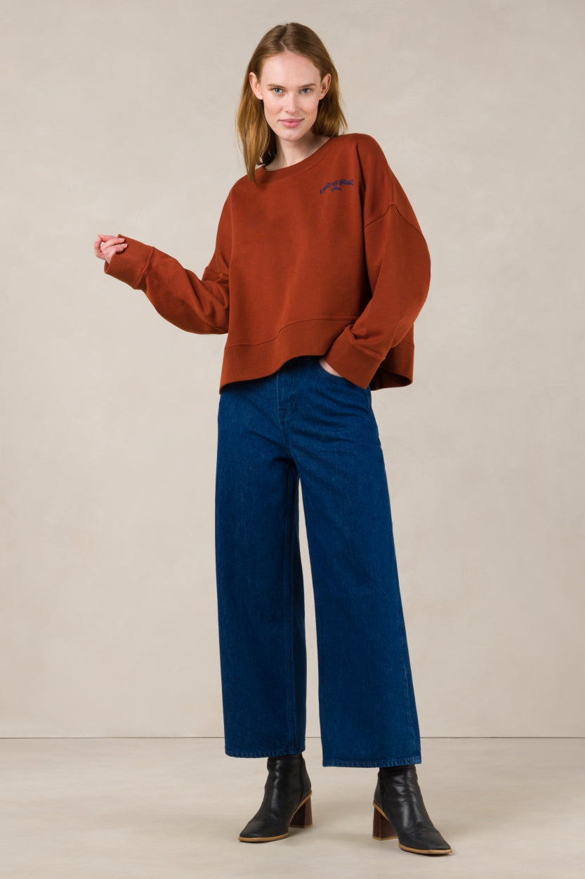 Elisabeth Cropped Jeans Stanley Space Blue Rinse