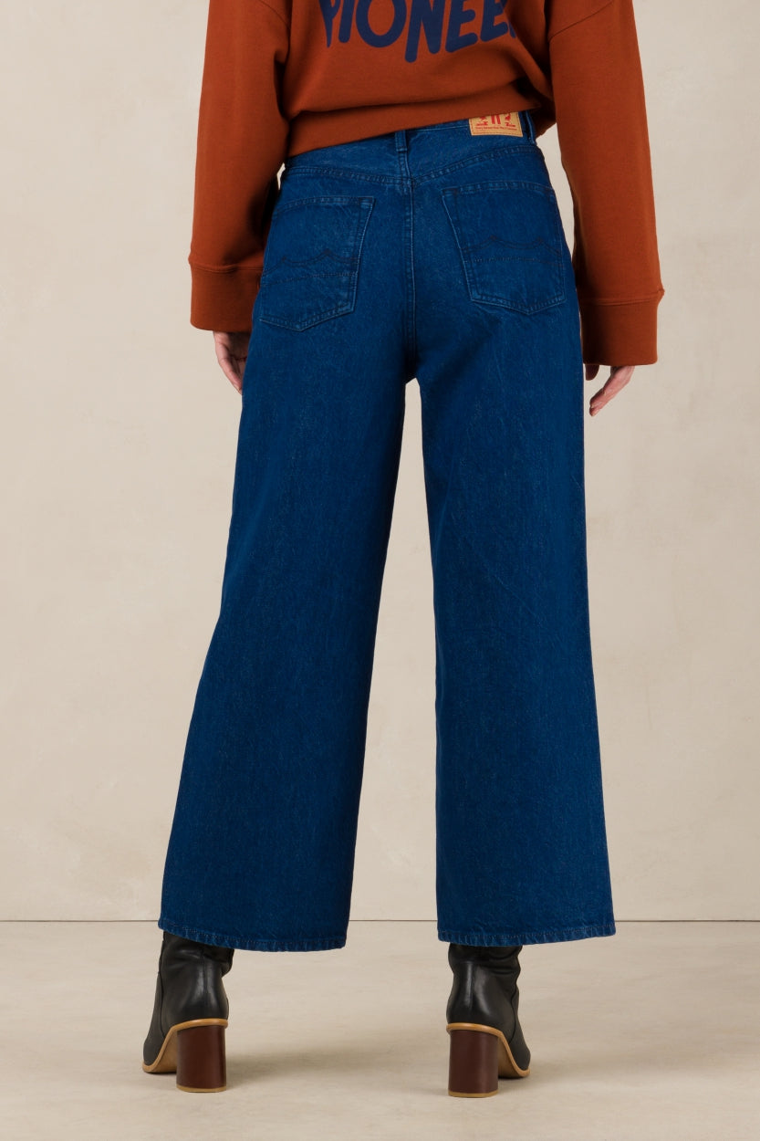 Elisabeth Cropped Jeans Stanley Space Blue Rinse