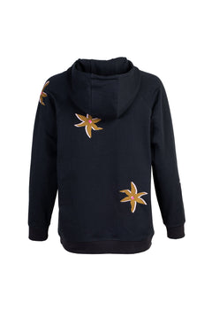 Kekes Embroided Sweatshirt Starflower Black
