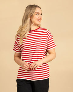 Cranberry T-Shirt Red/White