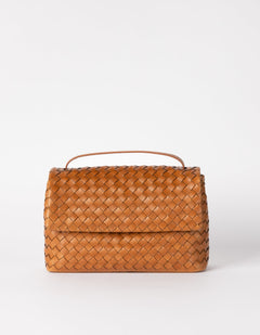 Kenzie Woven Bag Classic Leather Cognac Brown