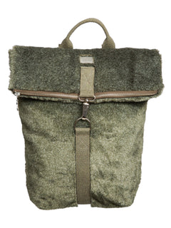 Kohmea Mini Backpack Faux Fur Green